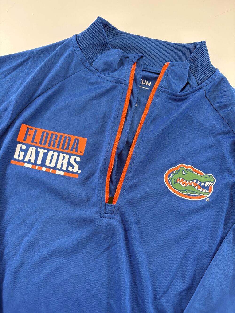 Florida Gators Colosseum OHT Men's L Quarter Zip Pullover Camo Military Blue